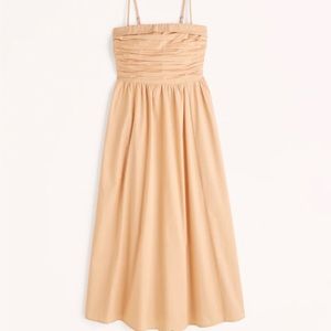 Abercrombie Poplin Midi Dress